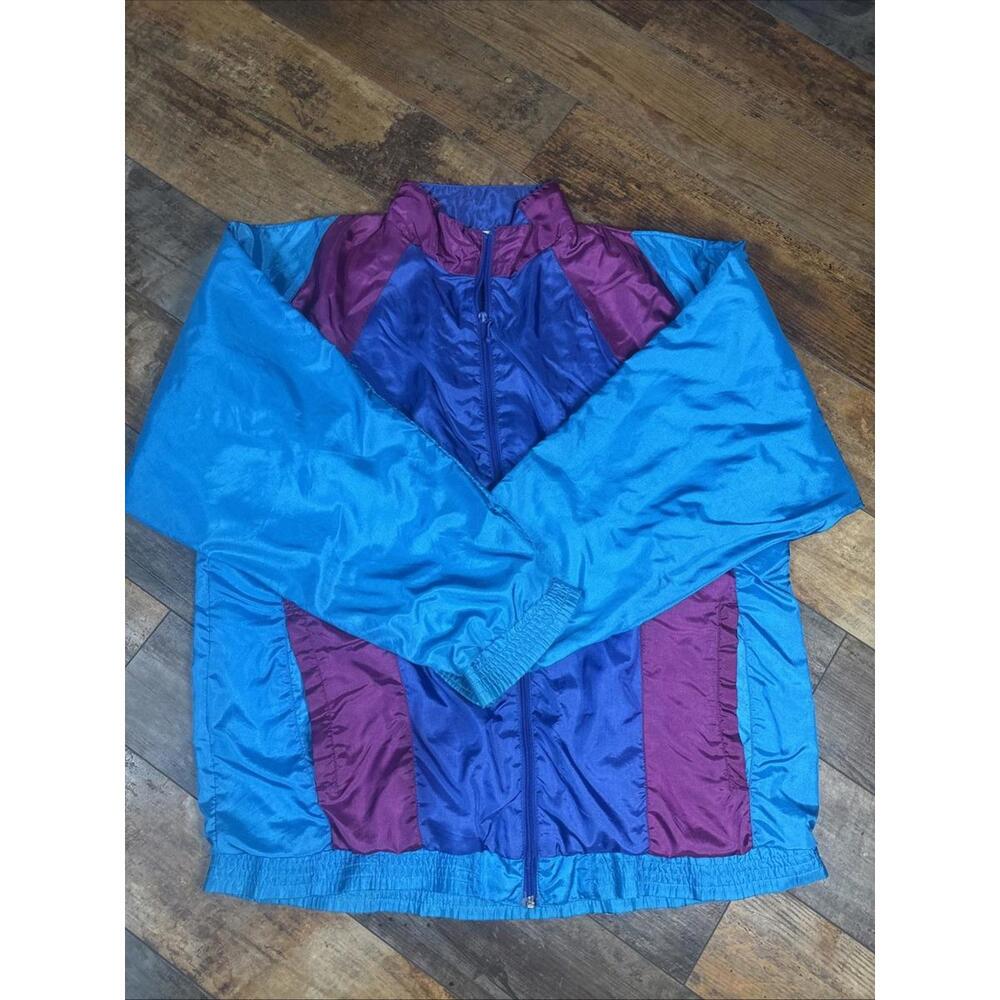 VTG‎ MacGregor Track Jacket Large Color block 90s Windbreaker